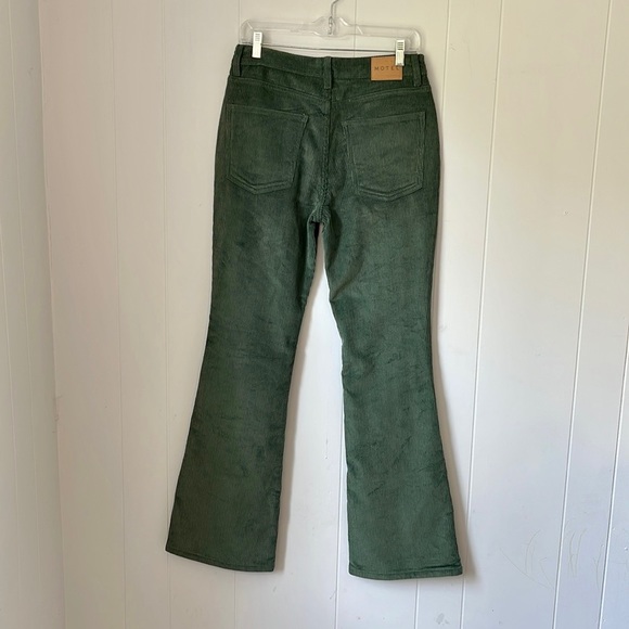 Motel Rocks Corduroy Bootleg Green Pants Size 30 - Picture 7 of 8